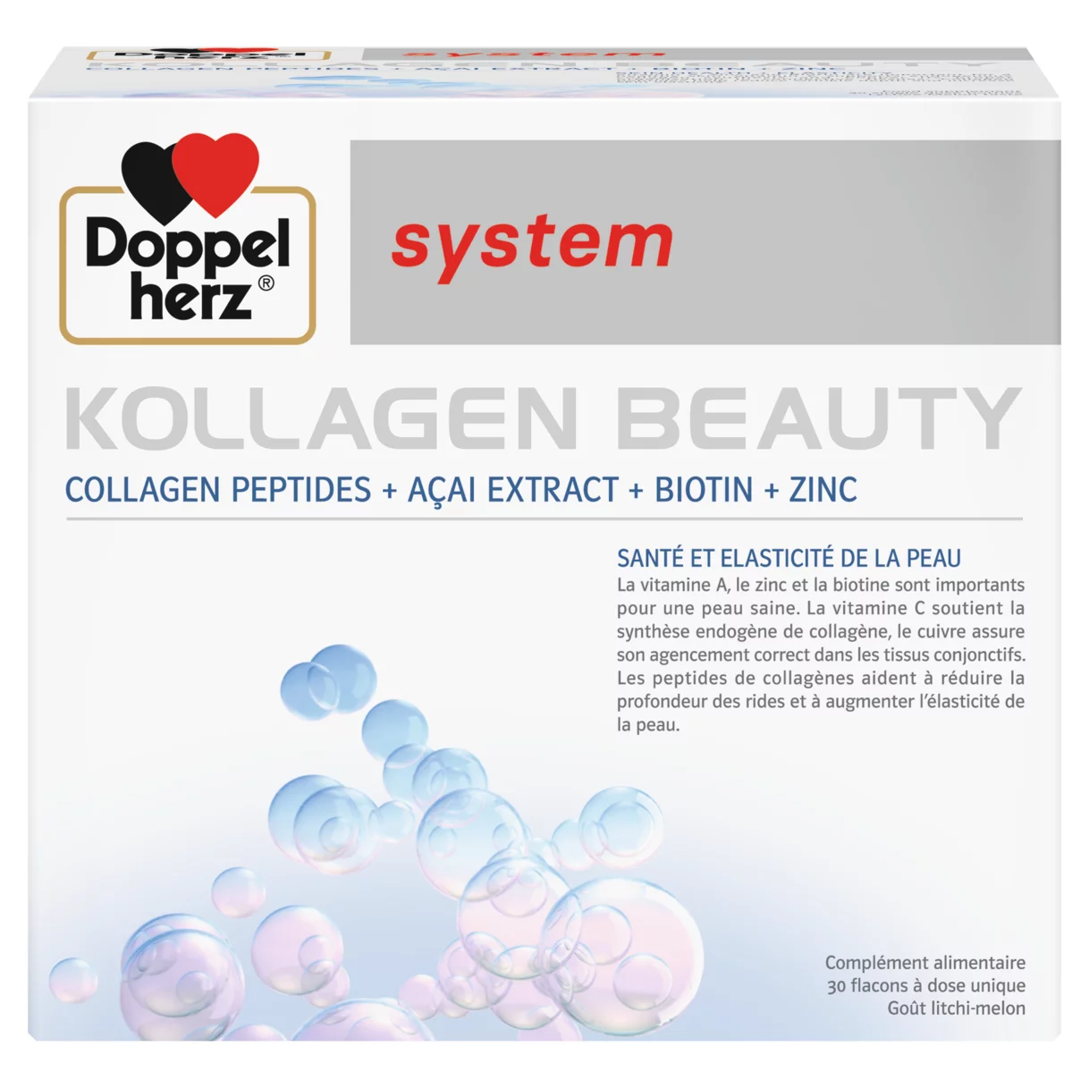 Illustration of the product packaging Doppelherz system KOLLAGEN BEAUTY front view
